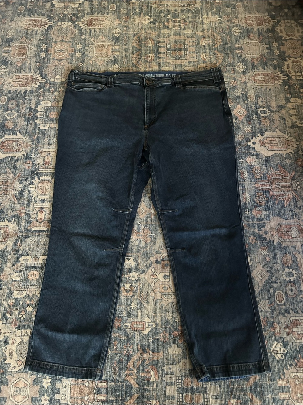 Duluth Trading Flex Ballroom Jeans Standard fit blue mens 46X30